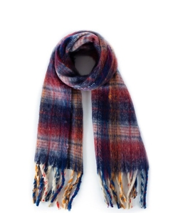 Fall and Winter Fuzzy Scarf  SF320057 BLUE
